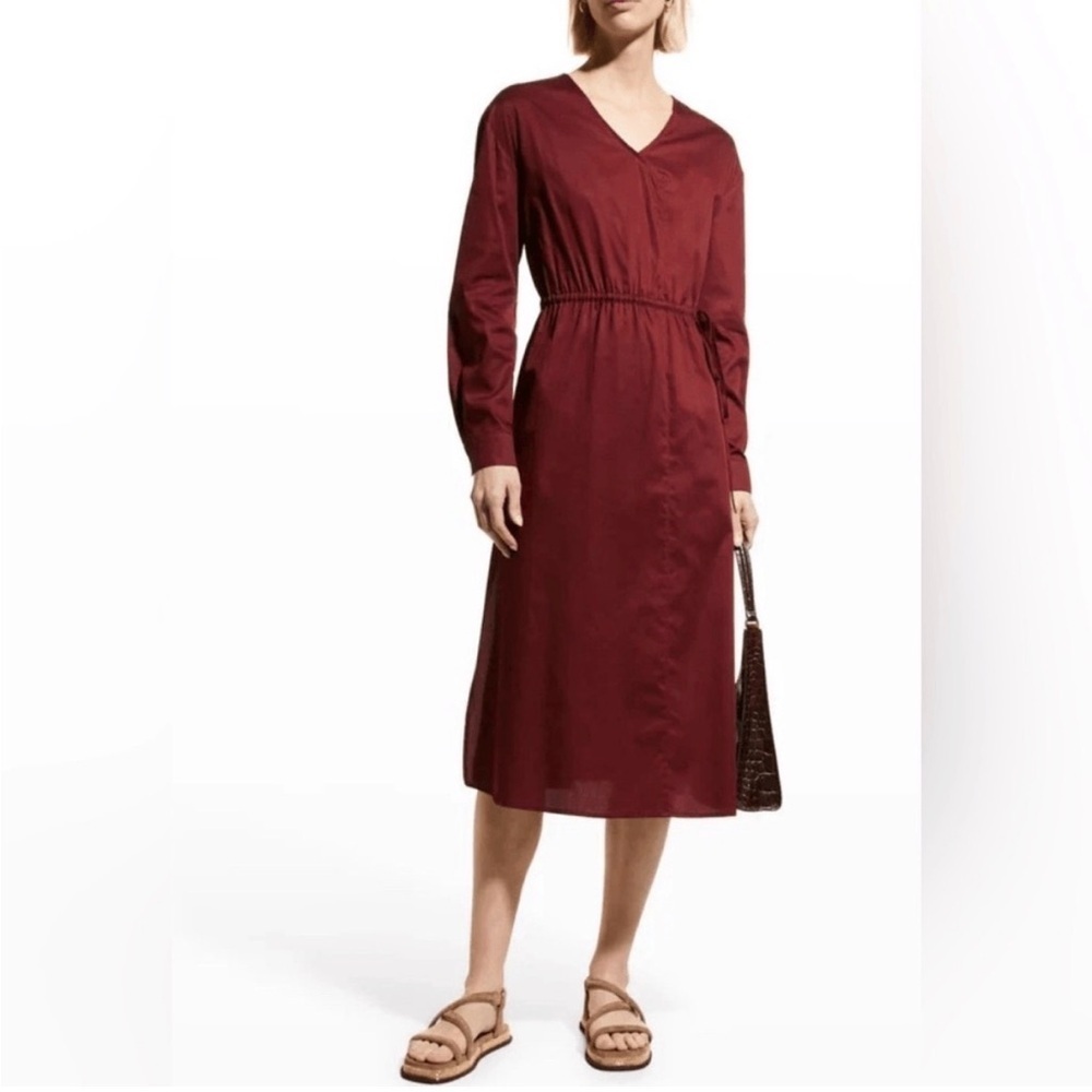 NWT Harshman Belinda Black Midi Dress Oversized XS - Picture 3 of 7